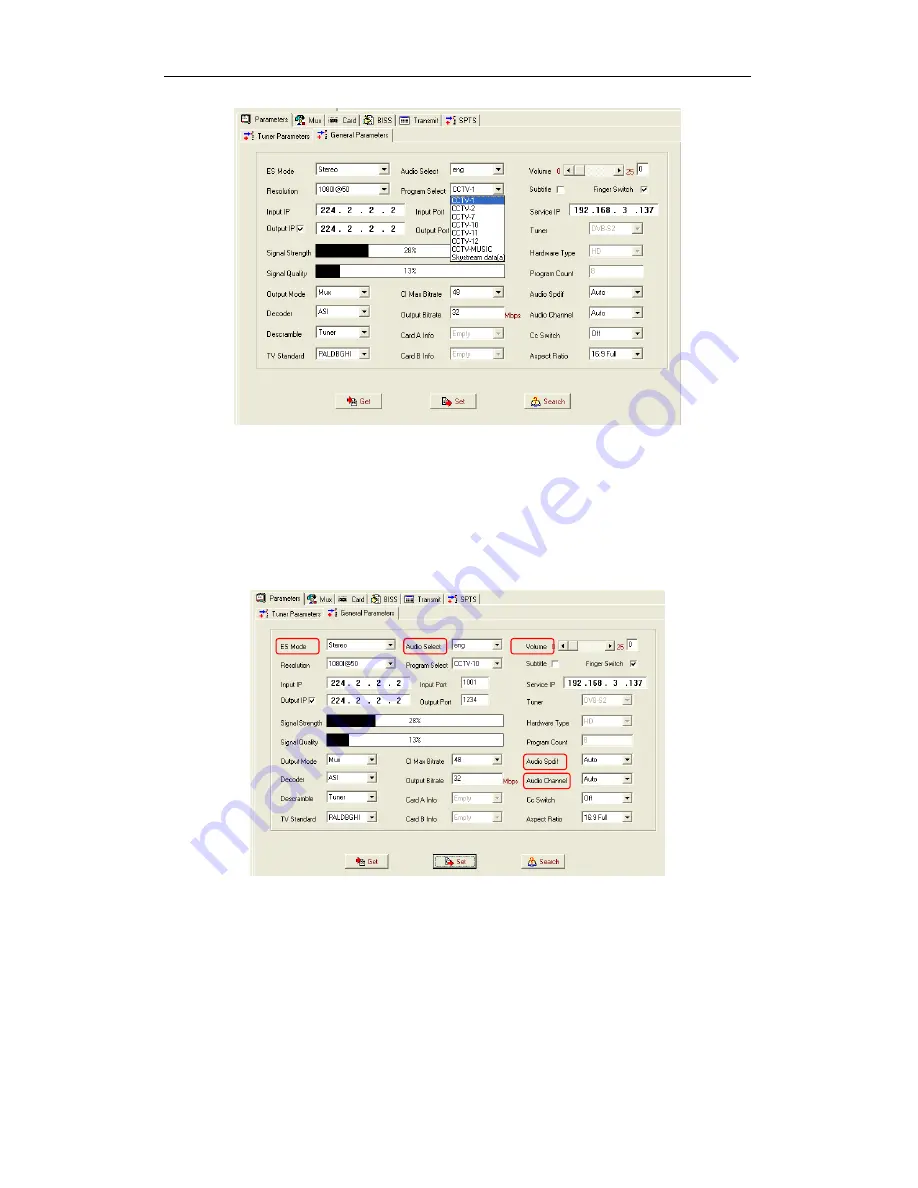 CBS CBS-IP-IRD-S2-LCD User Manual Download Page 53