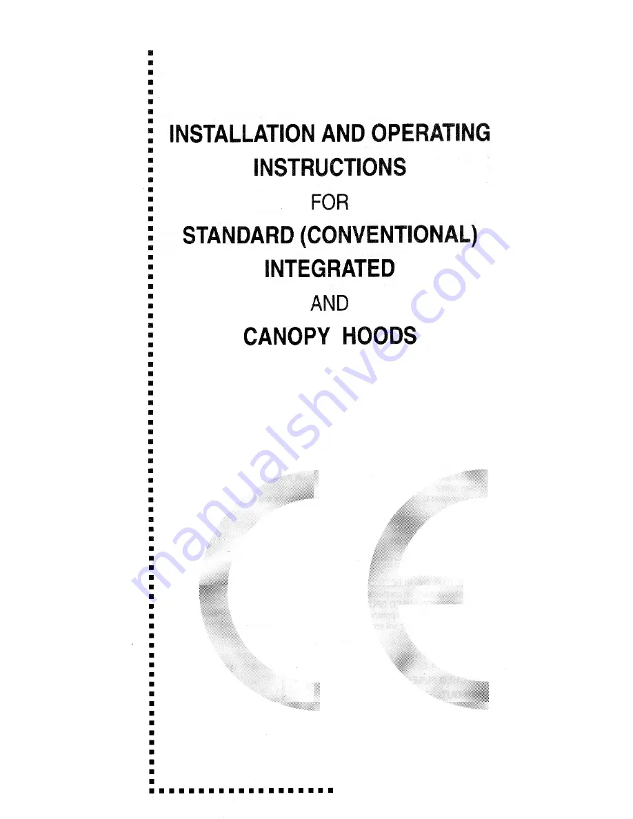 CDA CCA5 Installation And Operaing Instructions Download Page 1