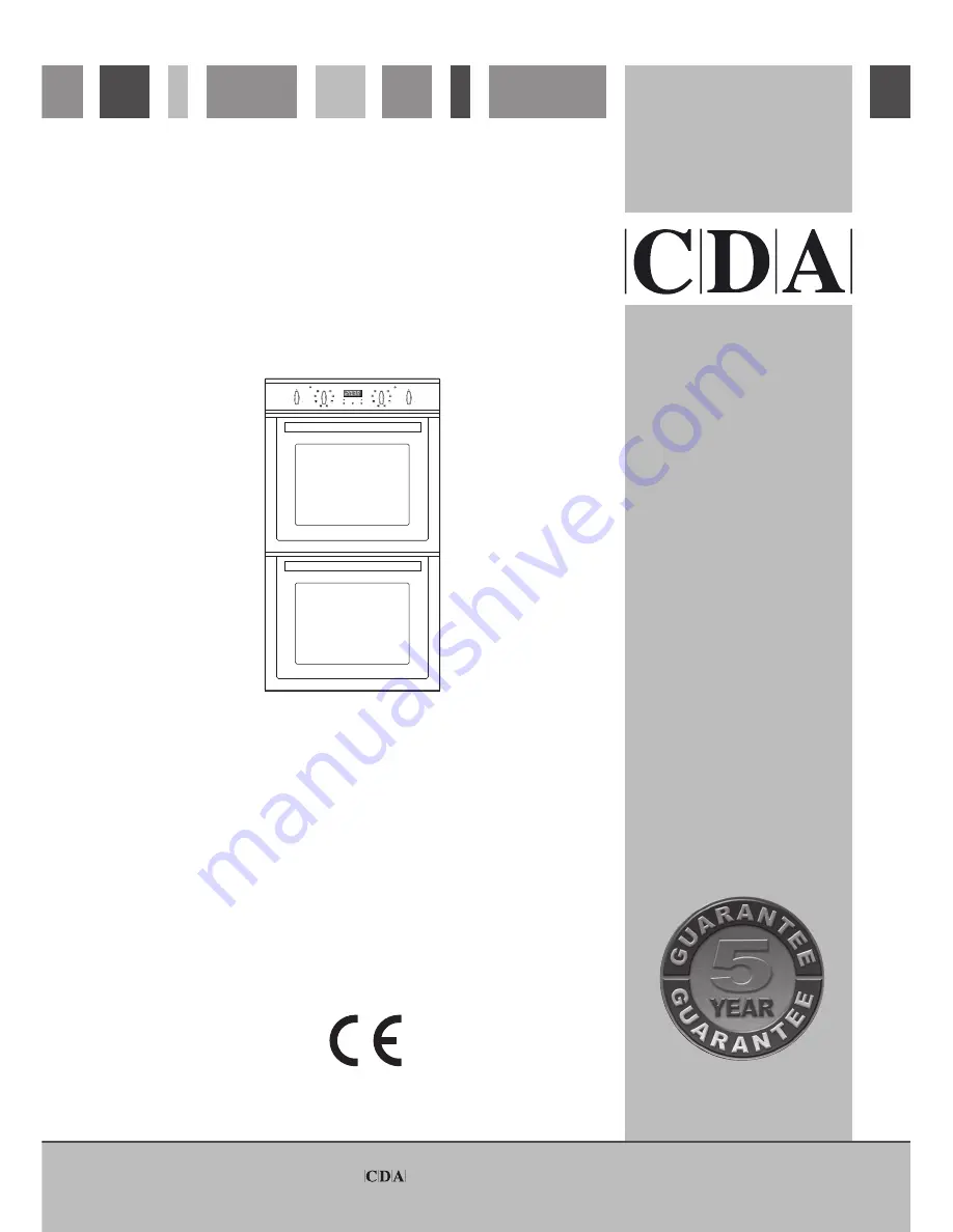 CDA DV1180 Series Manual For Installation, Use And Maintenance Download Page 1