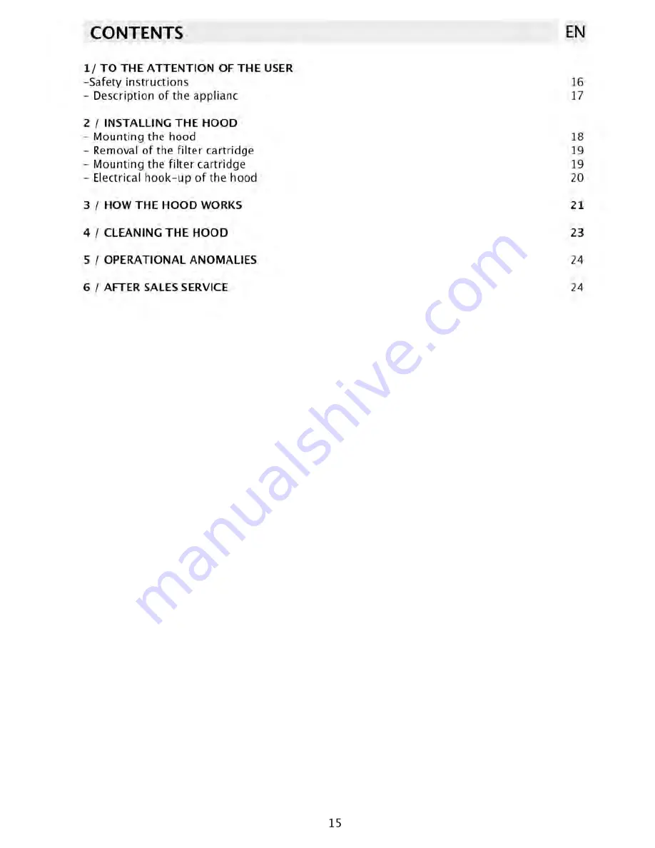 CDA EDD9BL Manual For Installation, Use And Maintenance Download Page 5