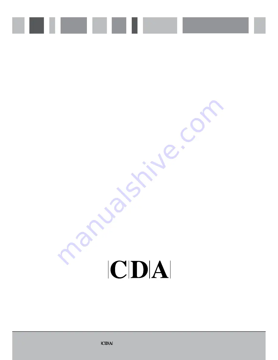 CDA FF820 Manual For Installation, Use And Maintenance Download Page 12