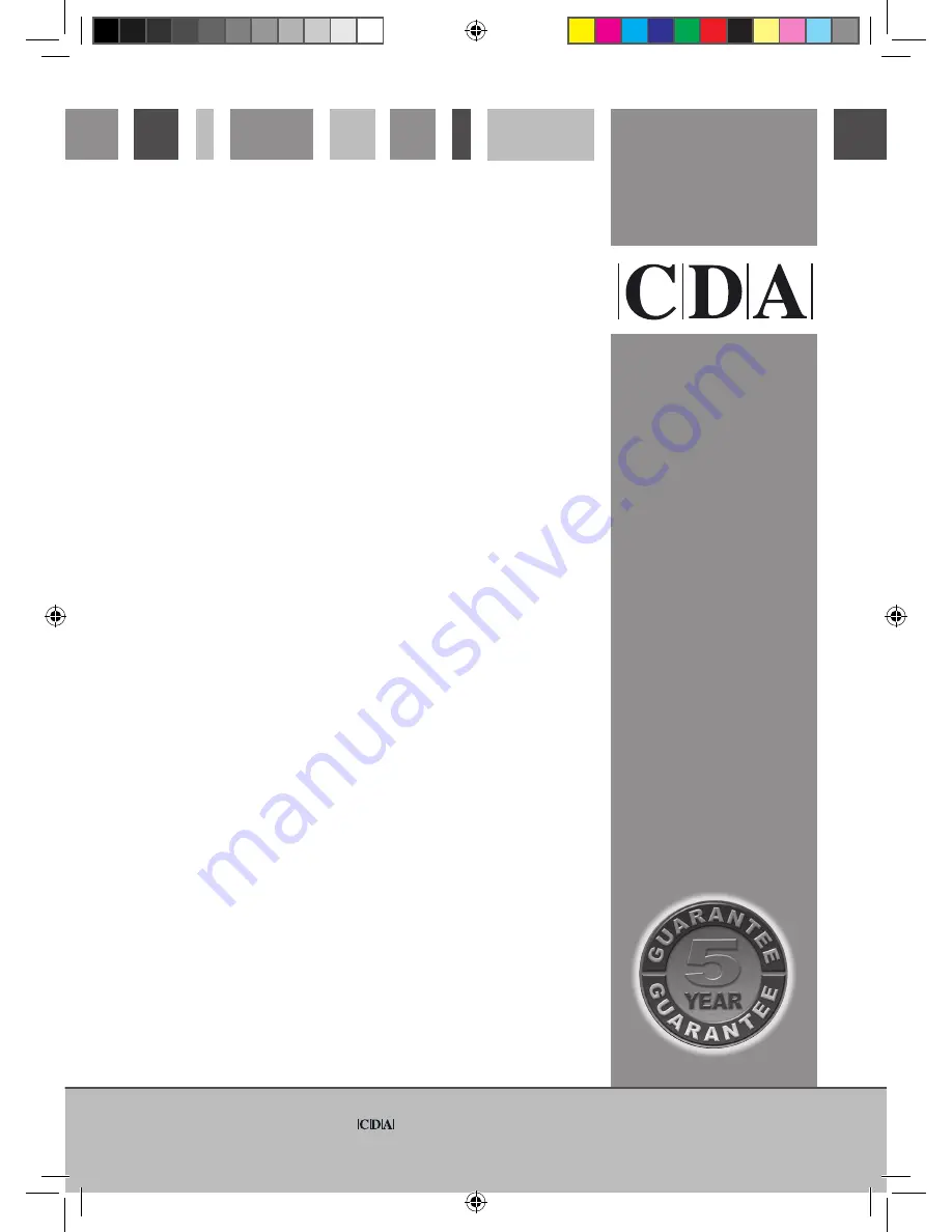 CDA FW222 Manual For Installation, Use And Maintenance Download Page 1