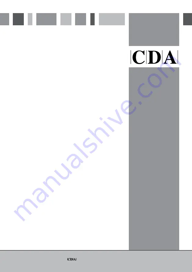 CDA KP Sinks Use And Maintenance Download Page 1