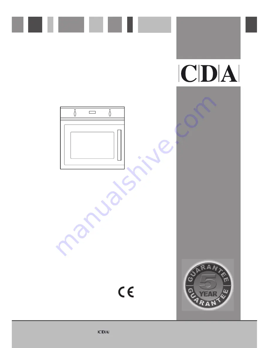 CDA SV 150L Series Installation & Use Manual Download Page 1