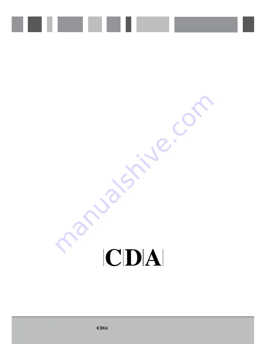 CDA SV430 Manual For Installation, Use And Maintenance Download Page 16