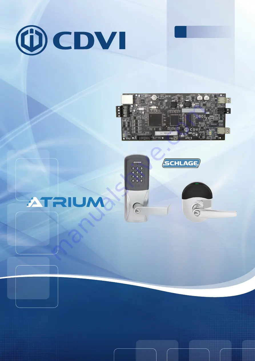 CDVI ATRIUM ADH10 Installation Manual Download Page 1