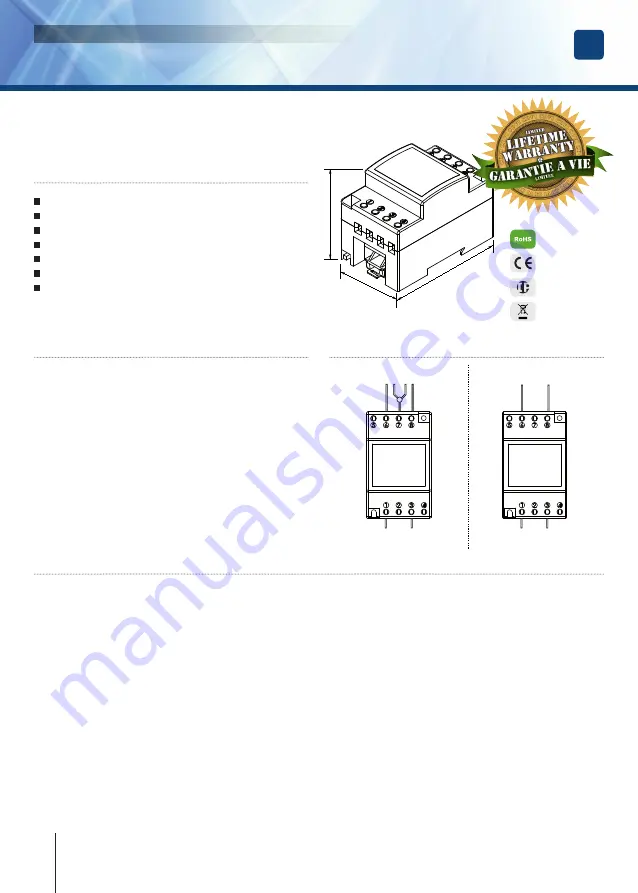 CDVI CA1R Installation Manual Download Page 2