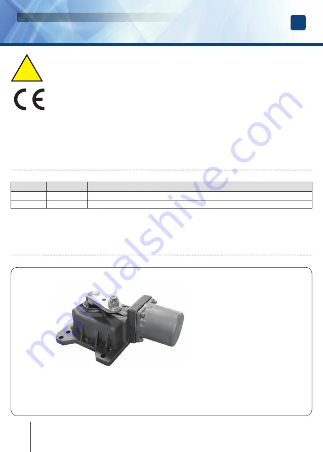 CDVI ERONE UNDER EAUND230 Скачать руководство пользователя страница 2