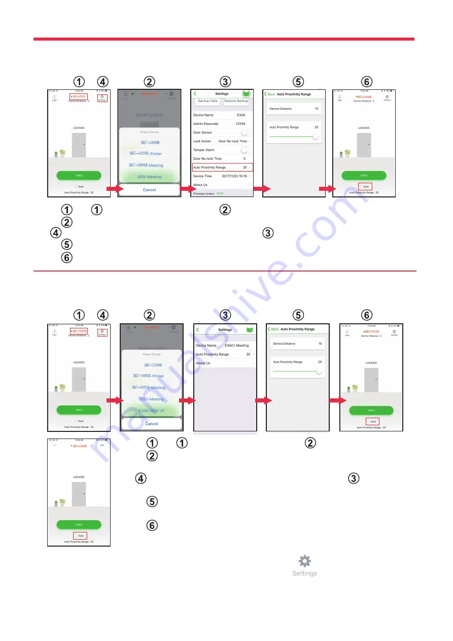 CDVI ROFU BKC-5000B Instructions Manual Download Page 7