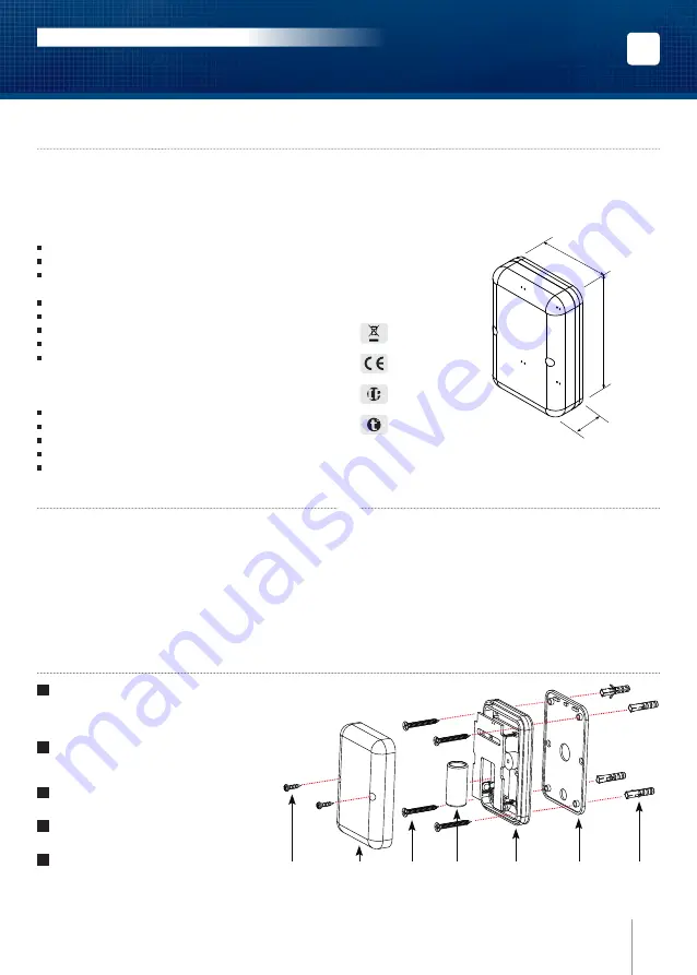 CDVI SENSRAD Installation Manual Download Page 3