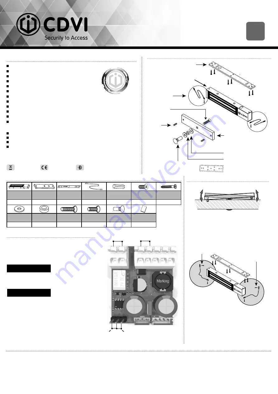 CDVI V3SR1248 Скачать руководство пользователя страница 2