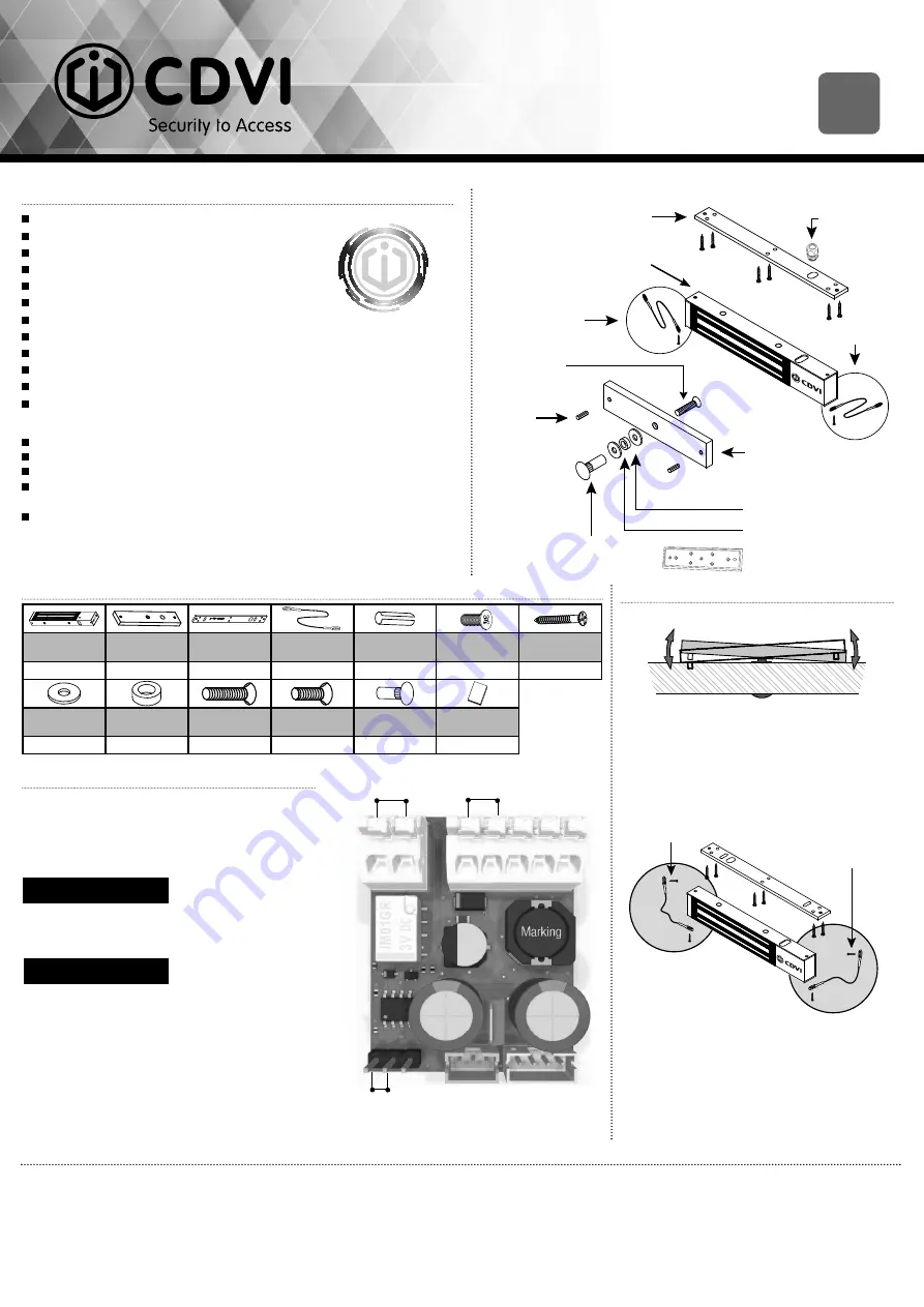 CDVI V3SR1248 Скачать руководство пользователя страница 3