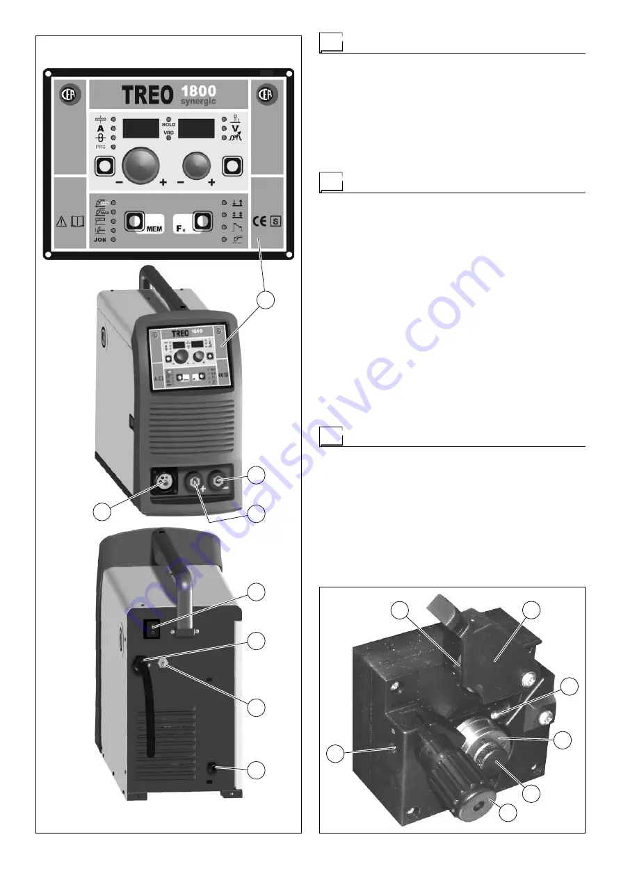 CEA TREO 1800 Synergic MIG-MAG Operator'S Manual Download Page 5