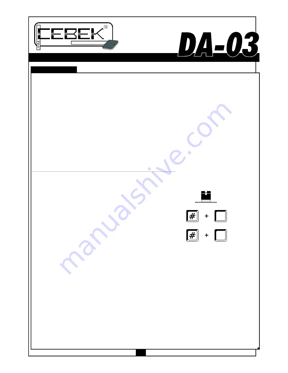 CEBEK DA-03 Manual Download Page 3