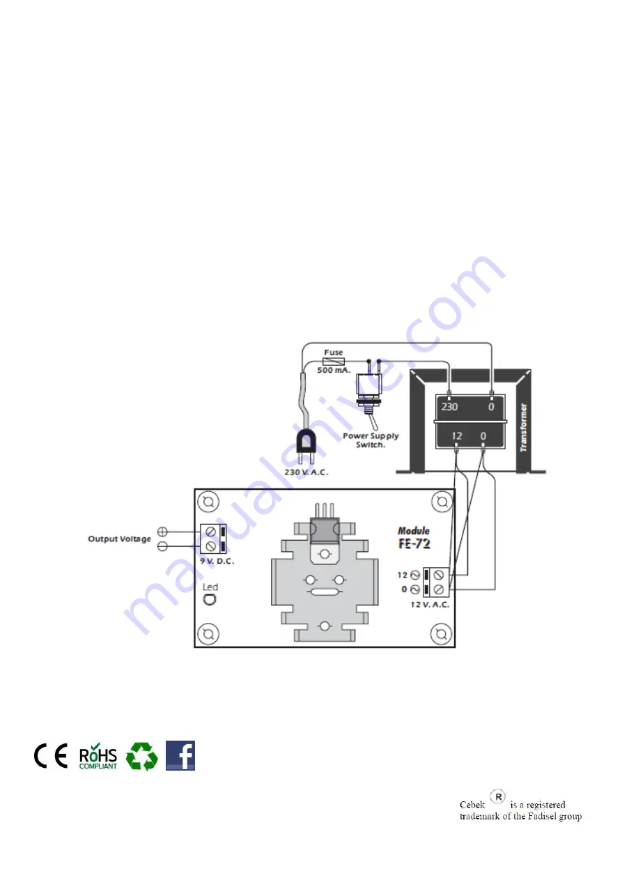 CEBEK FE-72 User Manual Download Page 2