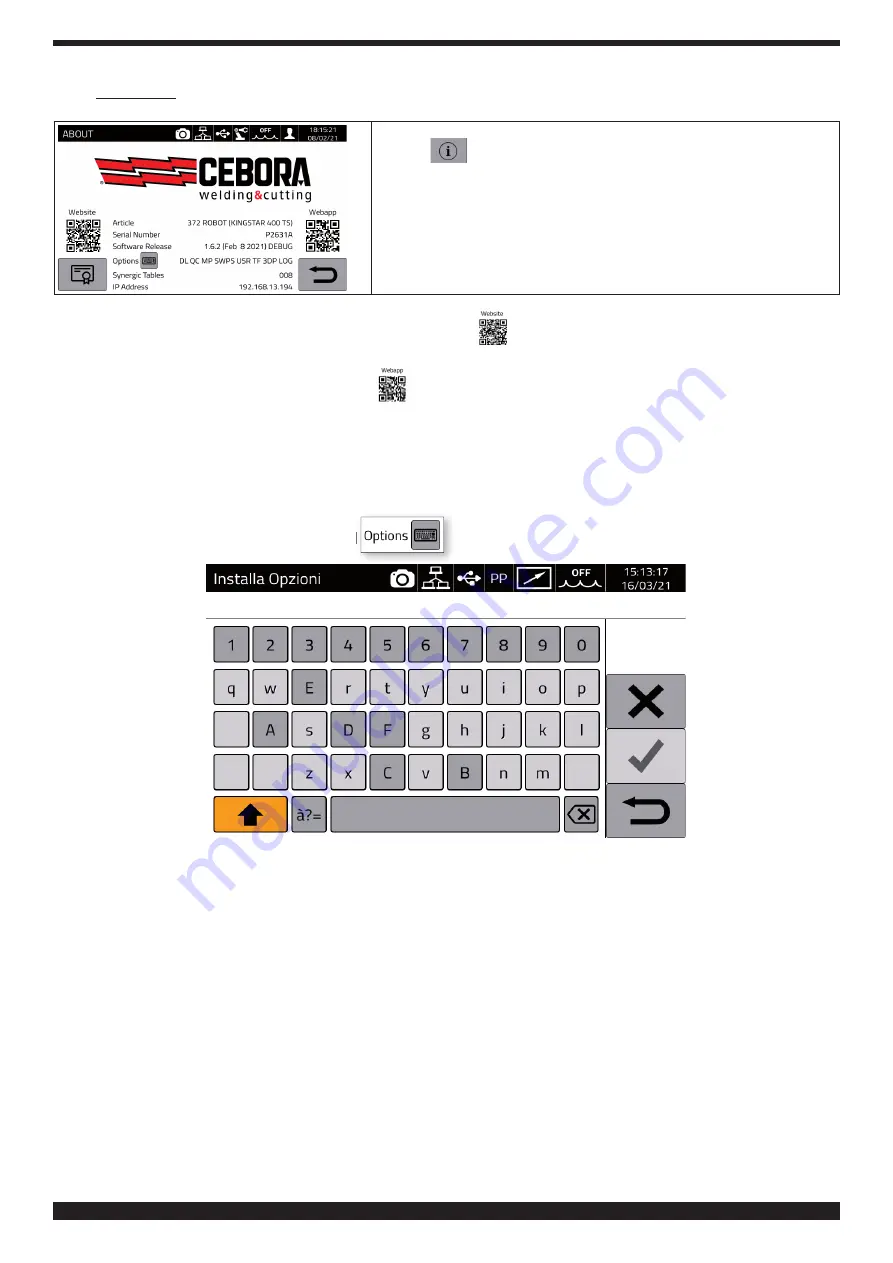 Cebora 372.00 Instruction Manual Download Page 43