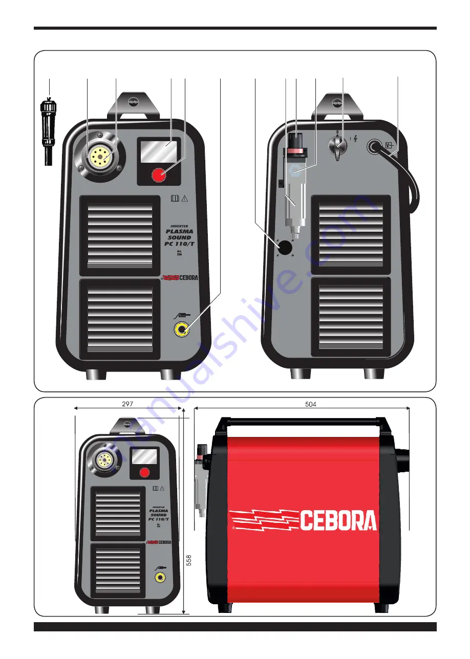 Cebora Plasma Sound PC 110/T Instruction Manual Download Page 6