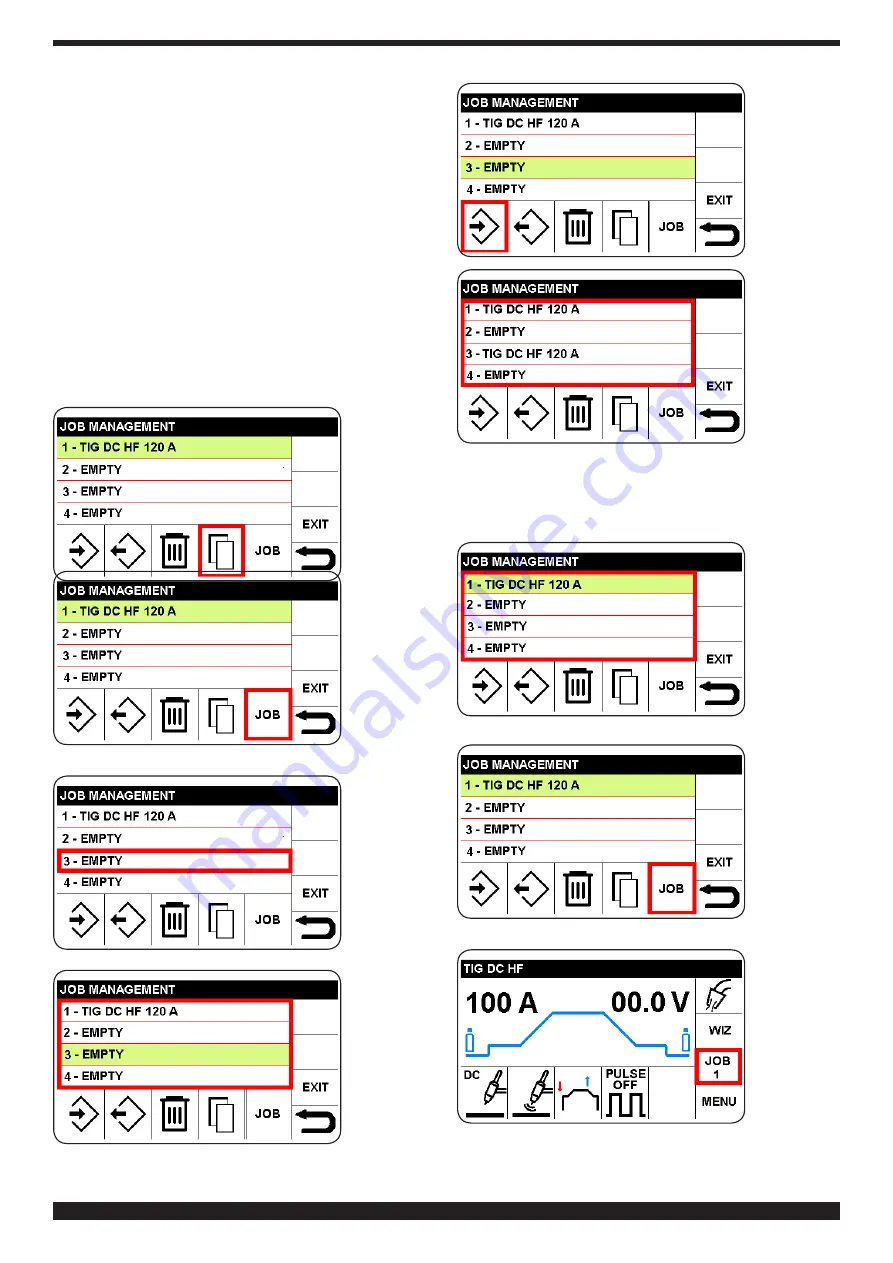 Cebora WIN TIG DC 350 T Instruction Manual Download Page 49