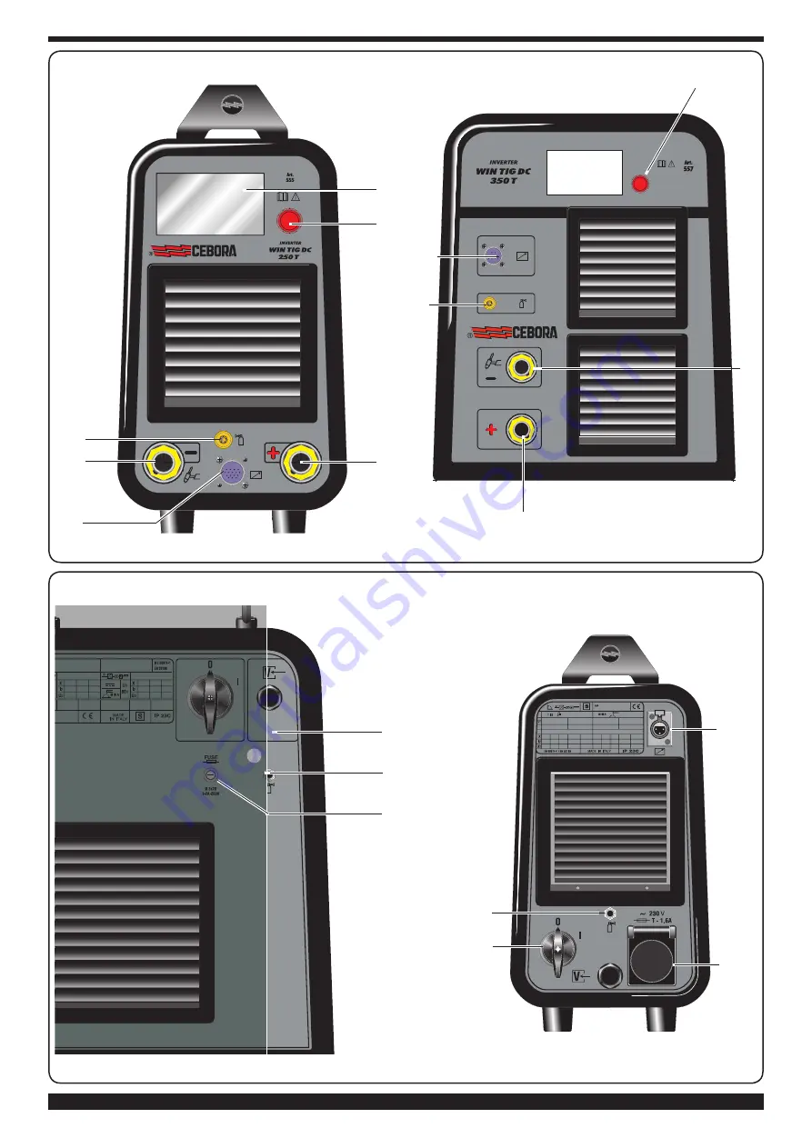 Cebora WIN TIG DC 350 T Instruction Manual Download Page 56