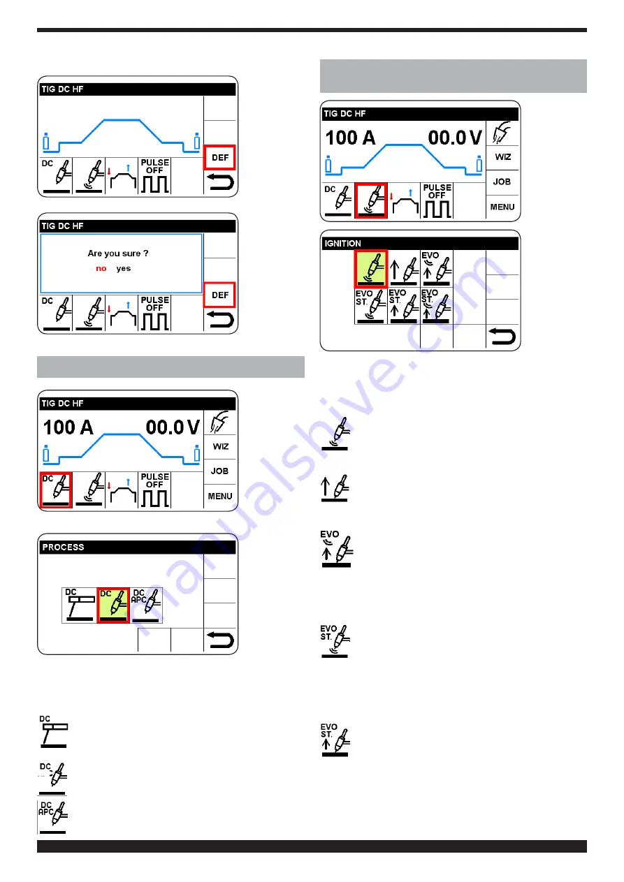 Cebora WIN TIG DC 350 T Instruction Manual Download Page 60