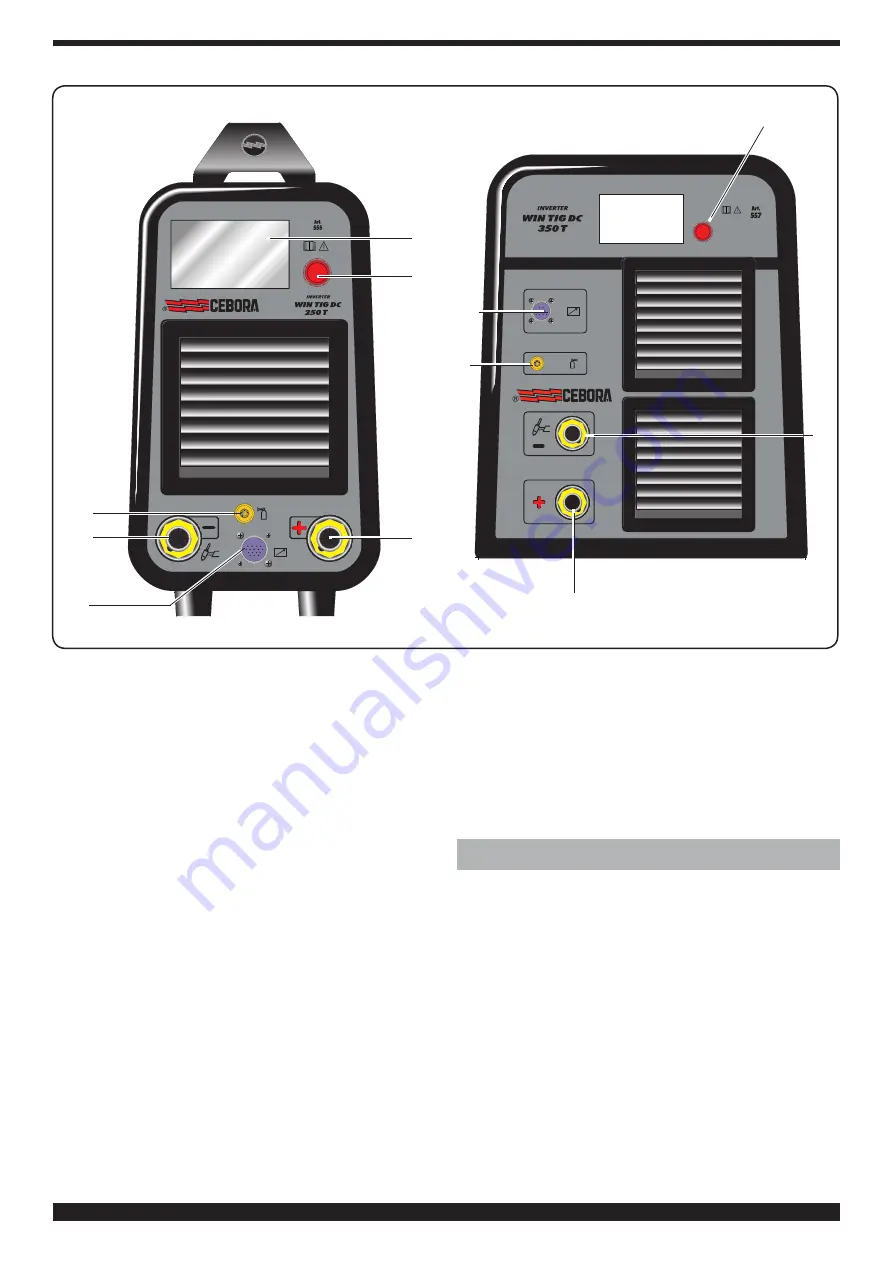 Cebora WIN TIG DC 350 T Instruction Manual Download Page 90