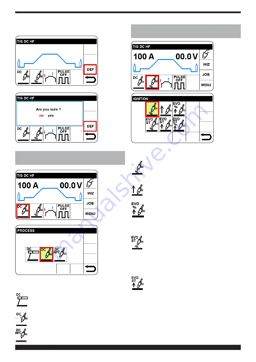 Cebora WIN TIG DC 350 T Instruction Manual Download Page 94