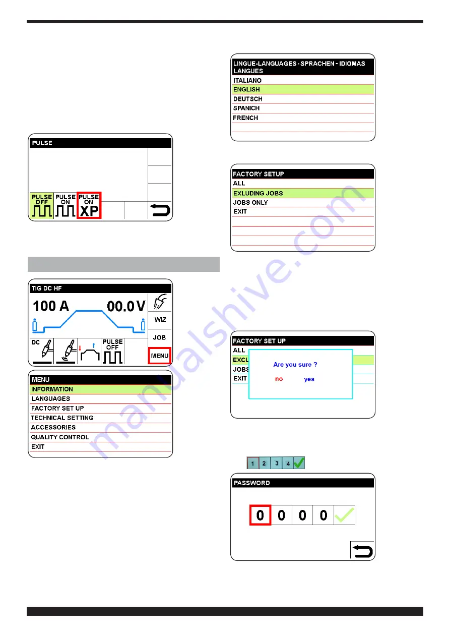 Cebora WIN TIG DC 350 T Instruction Manual Download Page 114