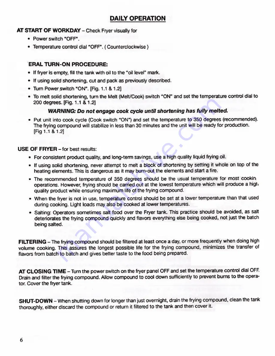 Cecilware EFP-30 User Manual Download Page 6