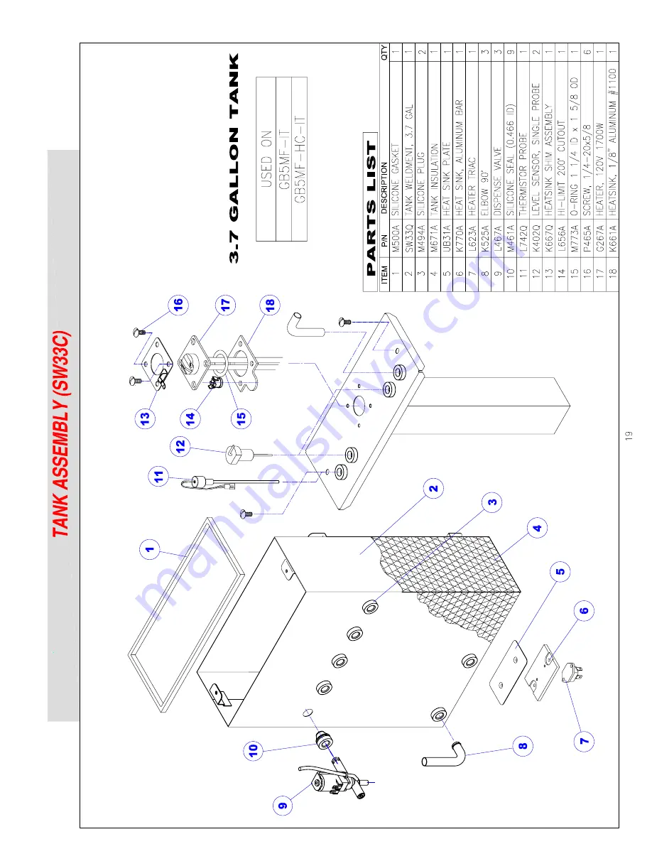 Cecilware GB5MF-IT Operation Manual Download Page 25