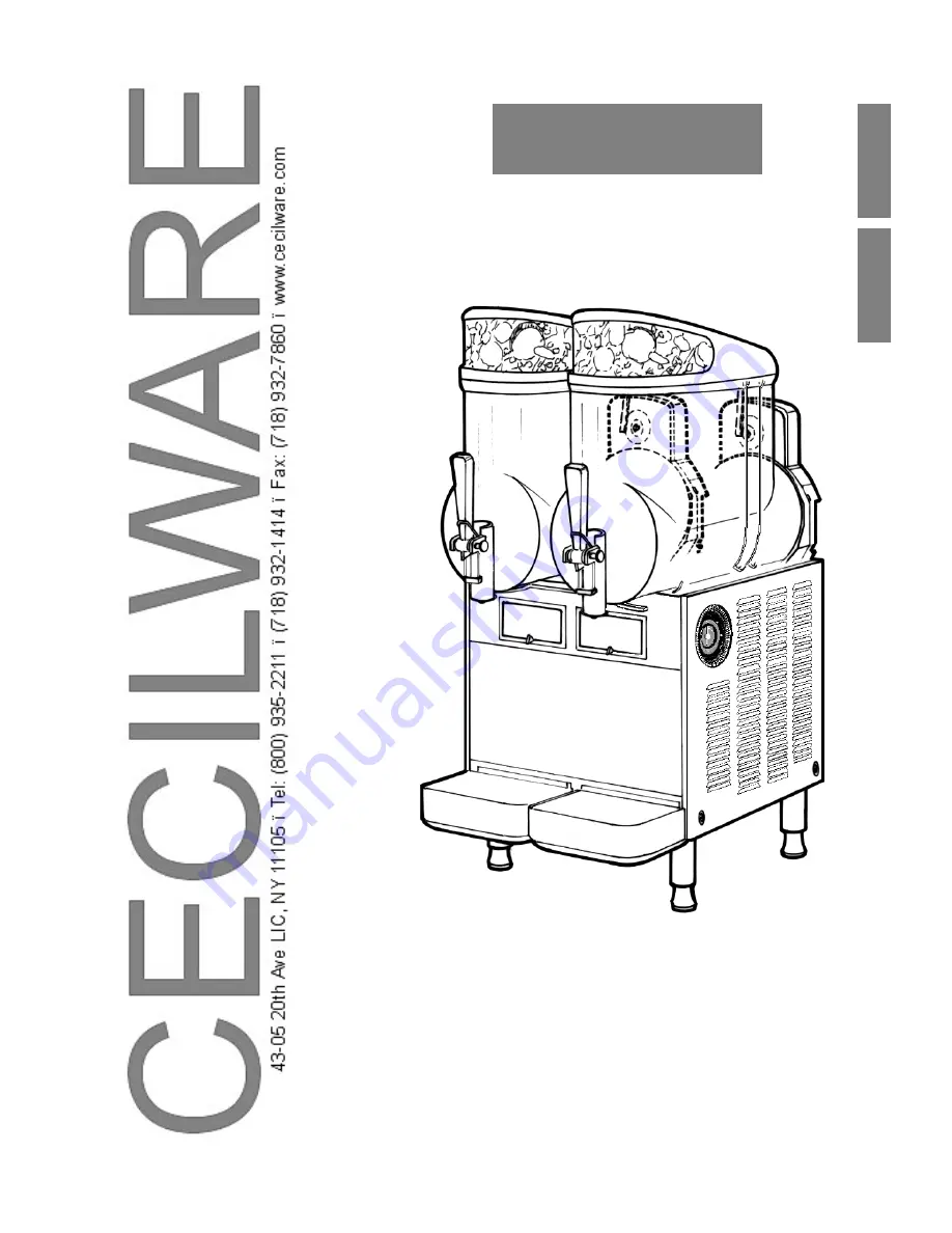 Cecilware MT 1 Operator'S Manual Download Page 1