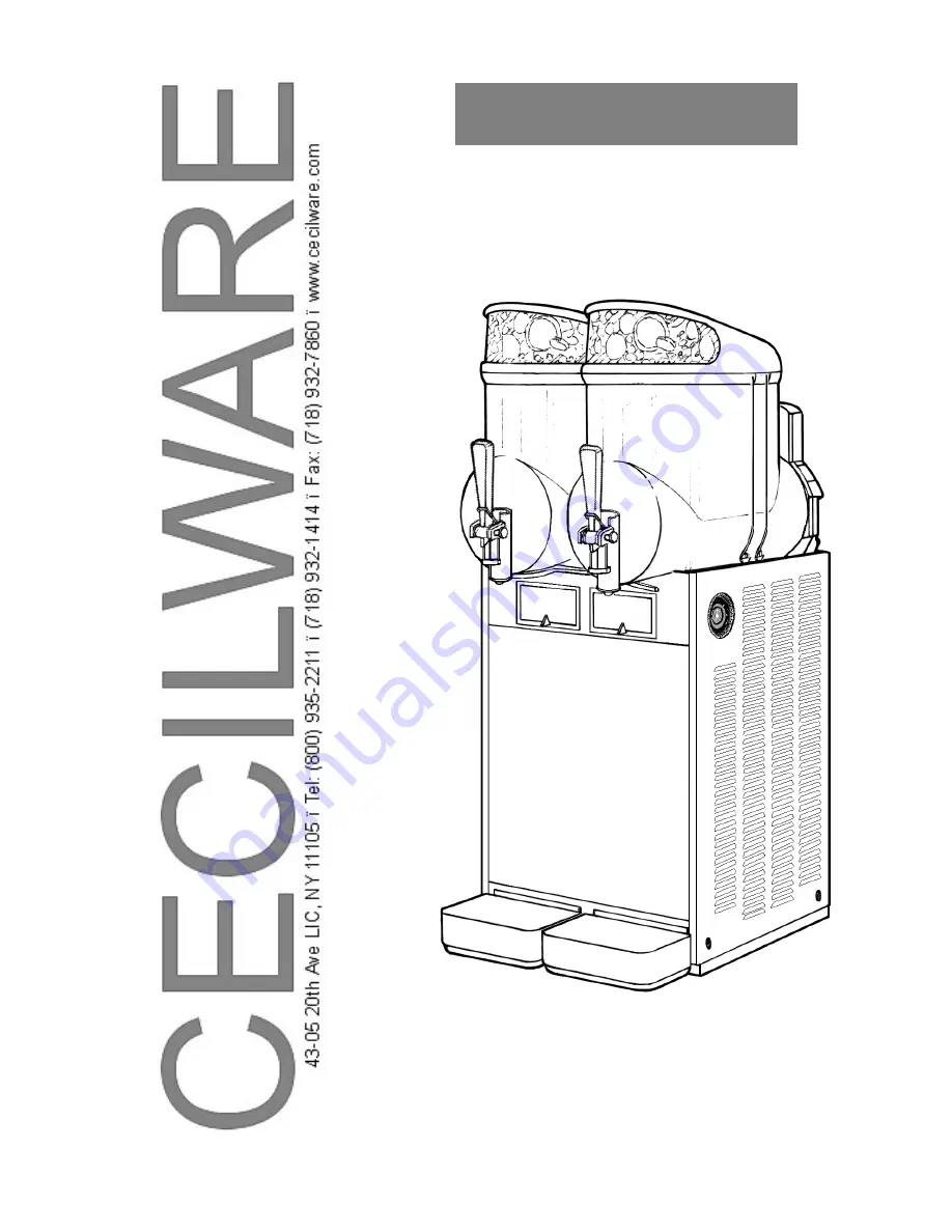 Cecilware MT-2-ULAF Скачать руководство пользователя страница 1