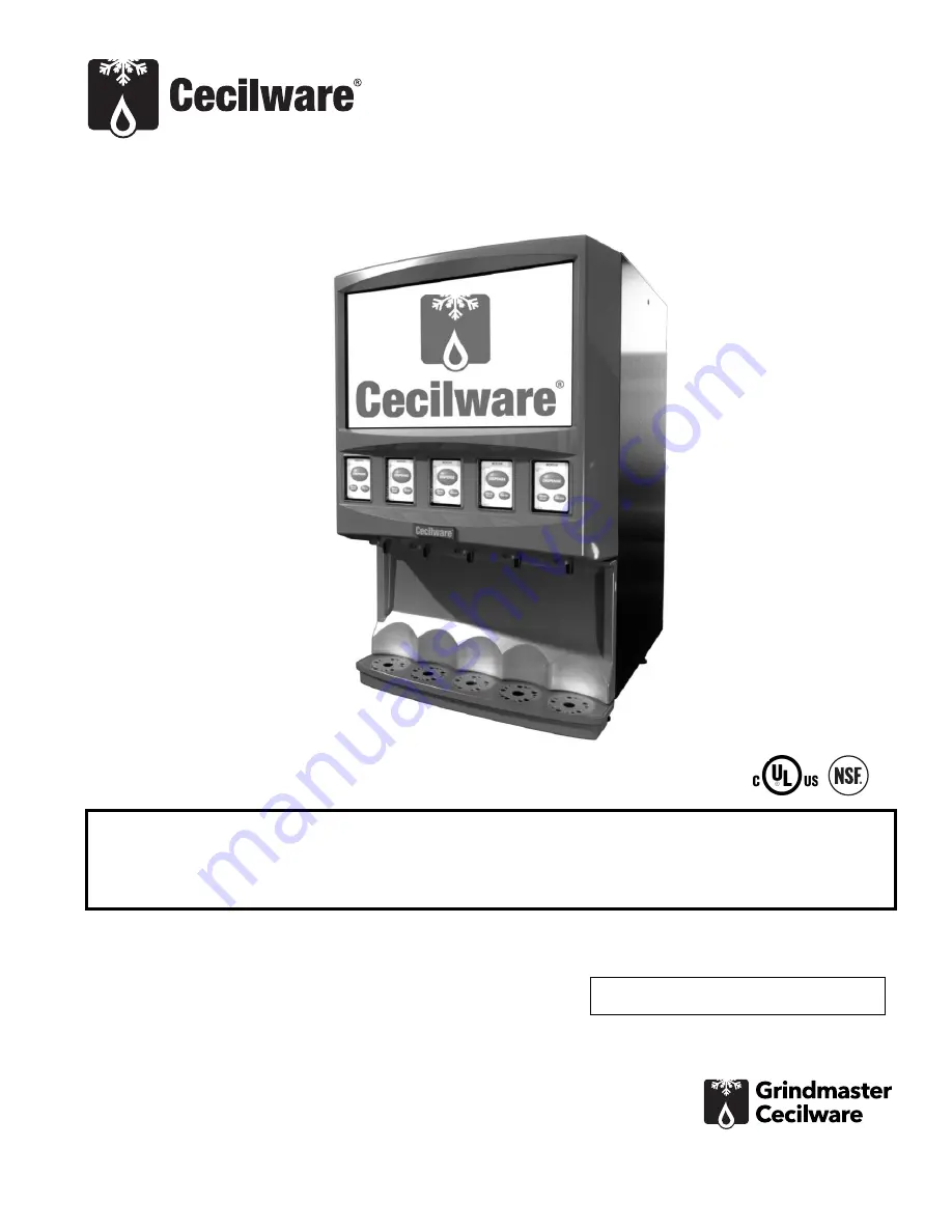 Cecilware Radiance 5A Manual Download Page 1