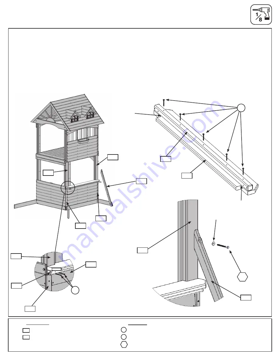 Cedar Summit Forest Hill Retreat Play System F23180 Скачать руководство пользователя страница 57