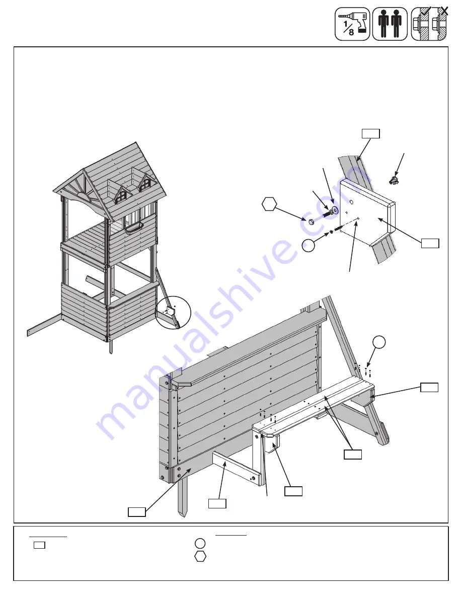 Cedar Summit Forest Hill Retreat Play System F23180 Скачать руководство пользователя страница 61