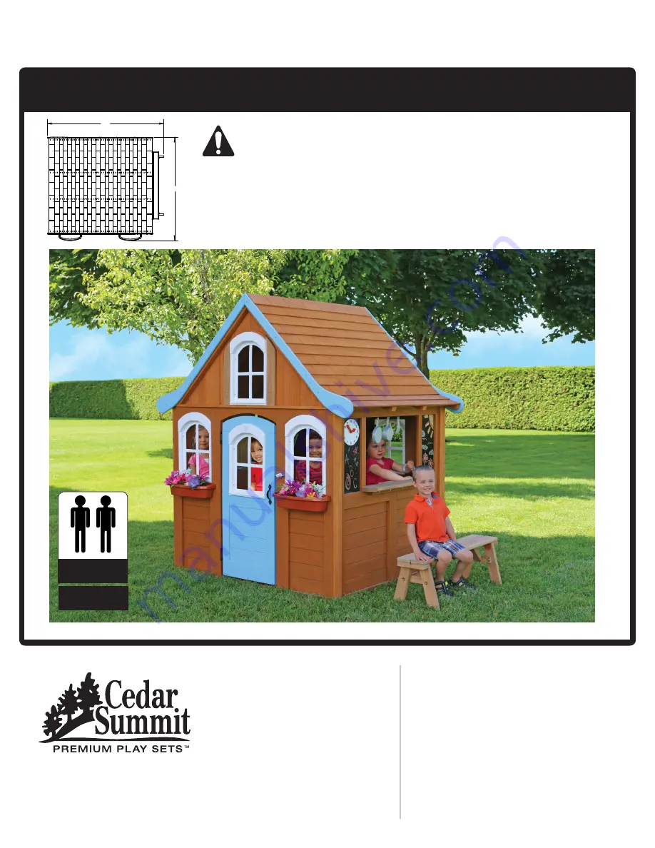 Cedar Summit STORYBROOKE PLAYHOUSE P280070 Скачать руководство пользователя страница 1