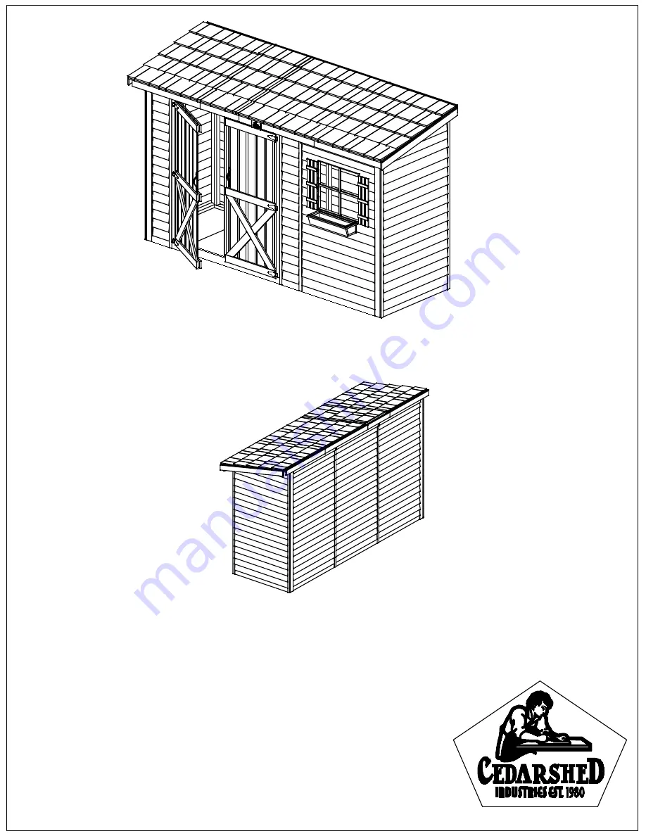 Cedarshed Bayside B124DD Manual Download Page 1