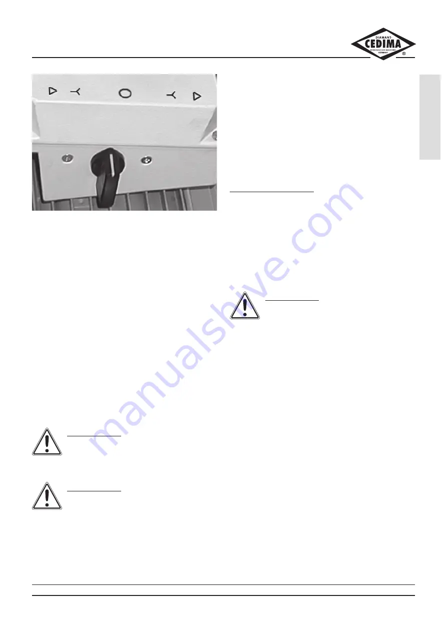 Cedima CF-12.4 E-TR Operating Manual And Safety Instructions Download Page 25