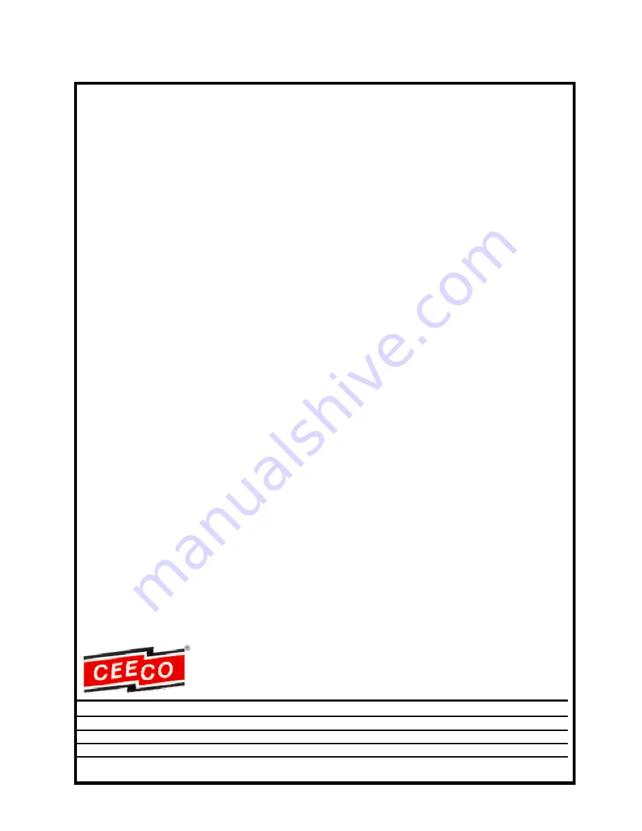 CEECO Charge-A-Call BLC-303-1 Service Manual Download Page 1