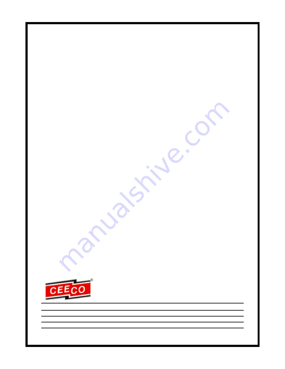 CEECO HOB-313-DD-48 Service Manual Download Page 1