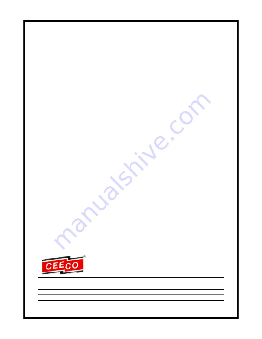 CEECO HOB-331-D-M Service Manual Download Page 1