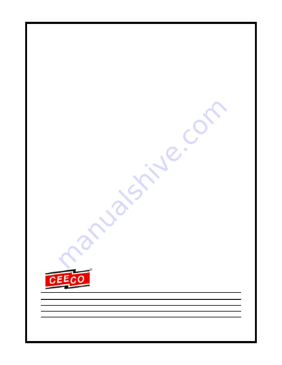 CEECO HOB-331-D Service Manual Download Page 1