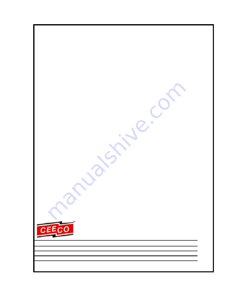 CEECO SSP-511-FD-ADA-AA-RP Service Manual Download Page 1