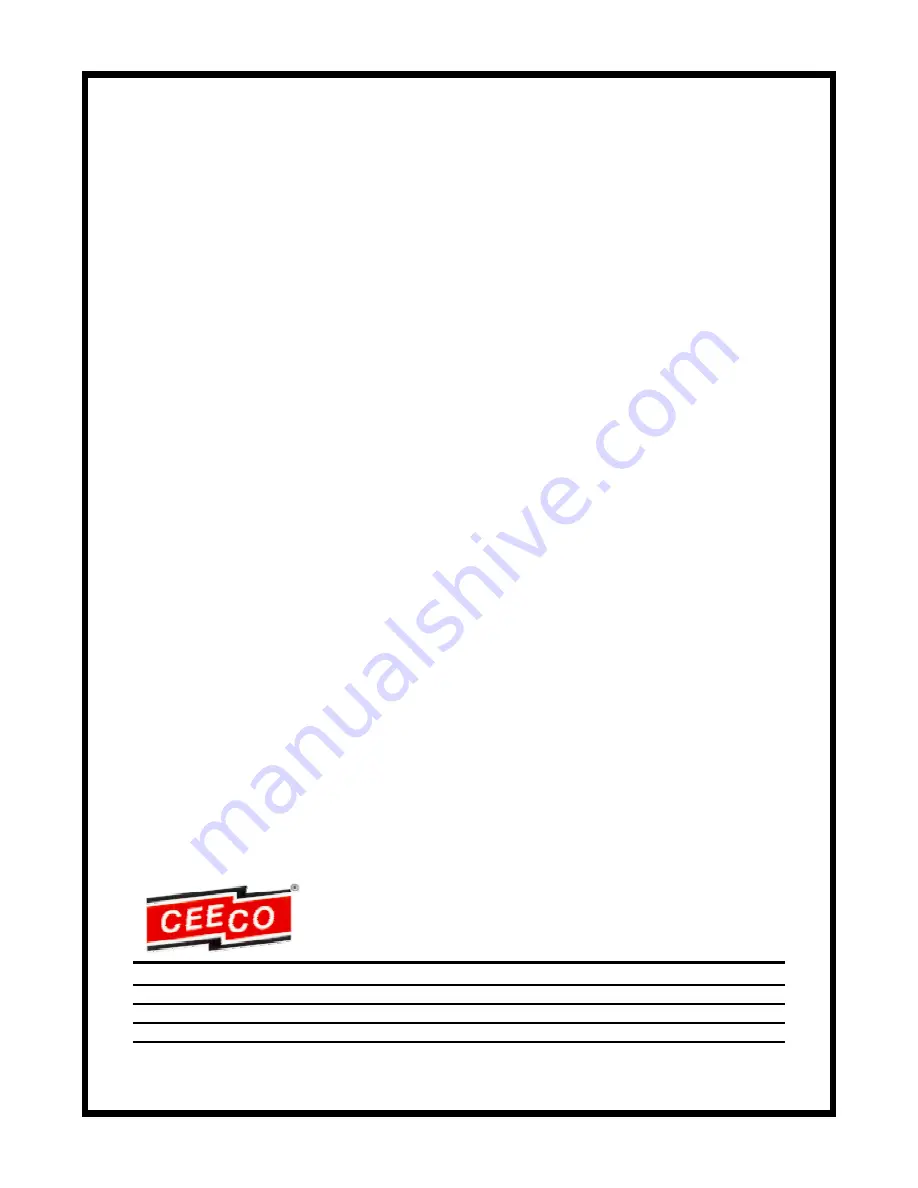 CEECO SSW-521-D Service Manual Download Page 1