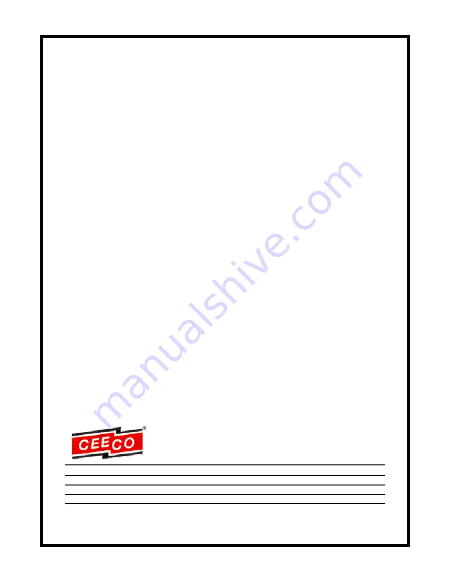 CEECO WPL-531-X Service Manual Download Page 1