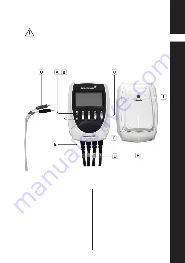 CefarCompex Rehab 400 User Manual Download Page 23