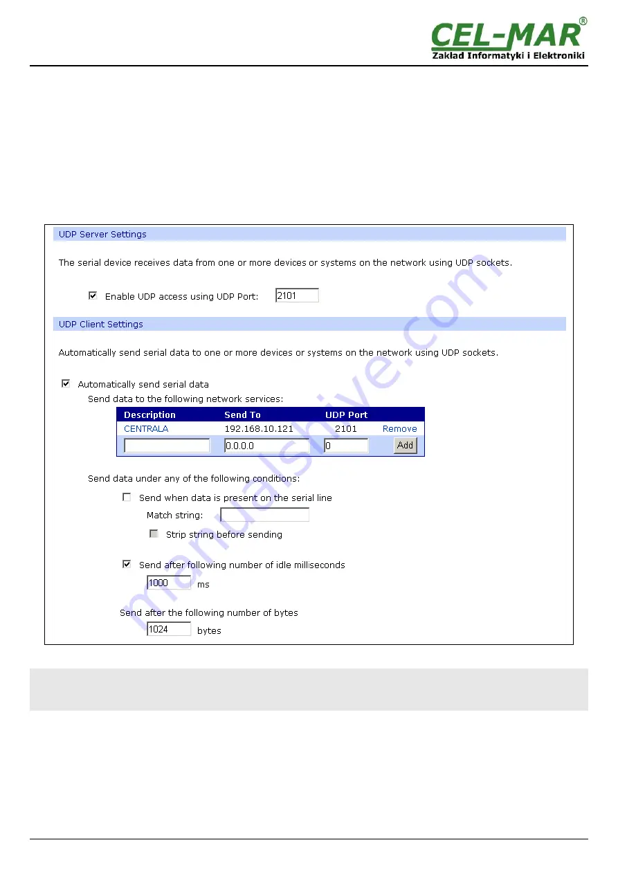 CEL-MAR ADA-13110MG User Manual Download Page 18