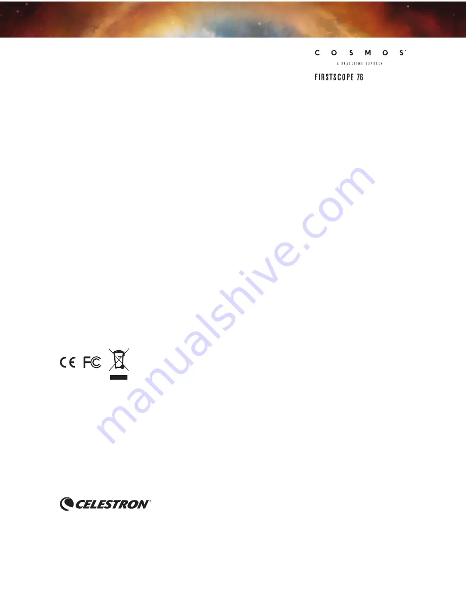 Celestron FirstScope 76 Instruction Manual Download Page 16