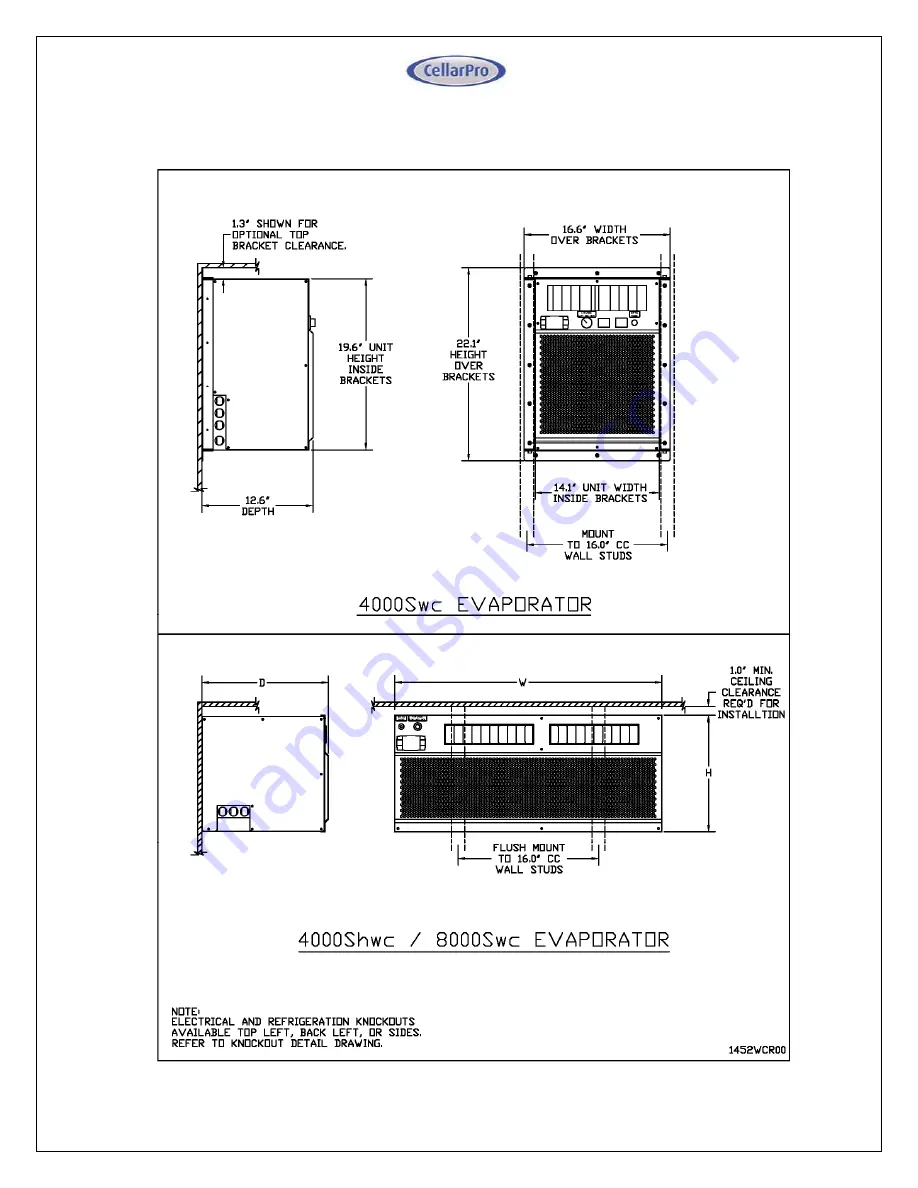 CellarPro 4000Shwc Скачать руководство пользователя страница 6