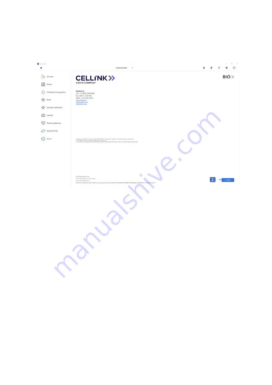 Cellink BIO X6 User Manual Download Page 45