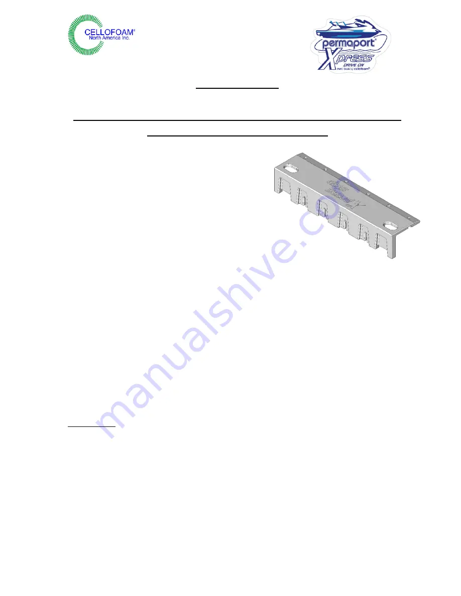 Cellofoam PERMAPORT XPRESS Assembly, Installation And Maintenance Instructions Download Page 24